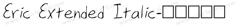 Eric Extended Italic字体转换